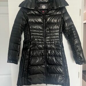 Vince Camuto Shiny Black Puffer Jacket